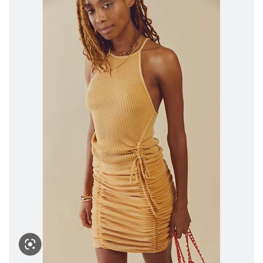 NWT FREE PEOPLE ONE KATYA THERMAL MINI DRESS